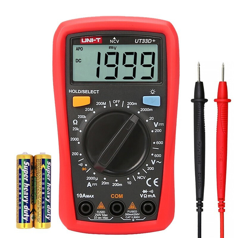 万用表 优利德/UNI-T UT33D+ 数字万用表