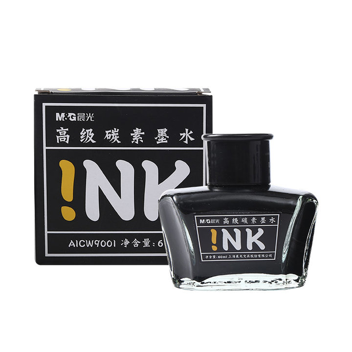 笔用墨水/补充液/墨囊 晨光/M&G  笔用墨水 钢笔 黑色 60ml