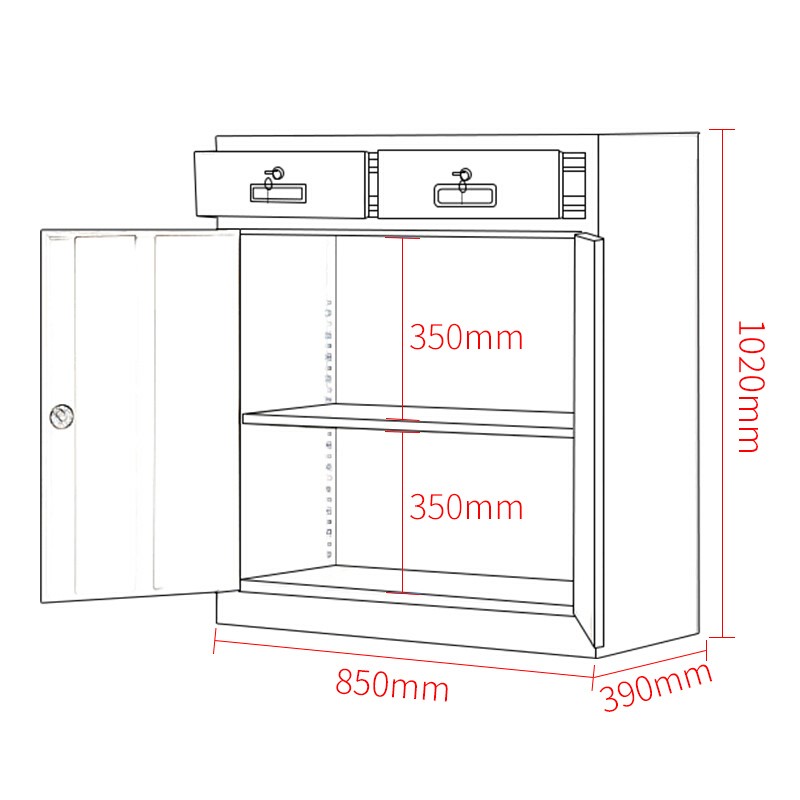 文件柜/箱体类 中伟/ZHONGWEI WJG-I-01 白色