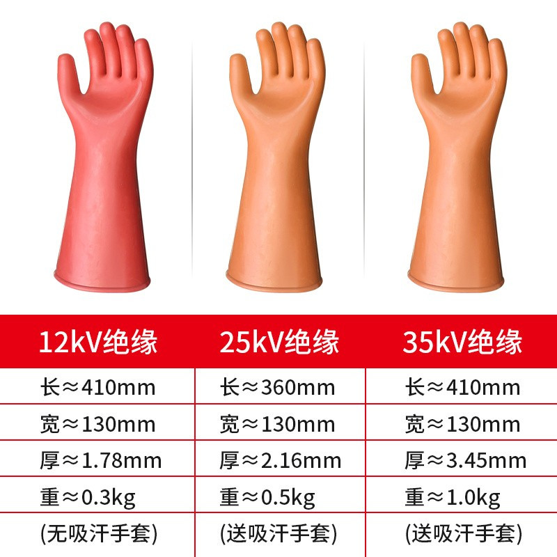 劳保手套 金能电力 JN-JYST-12 1级 均码 1副 橡胶