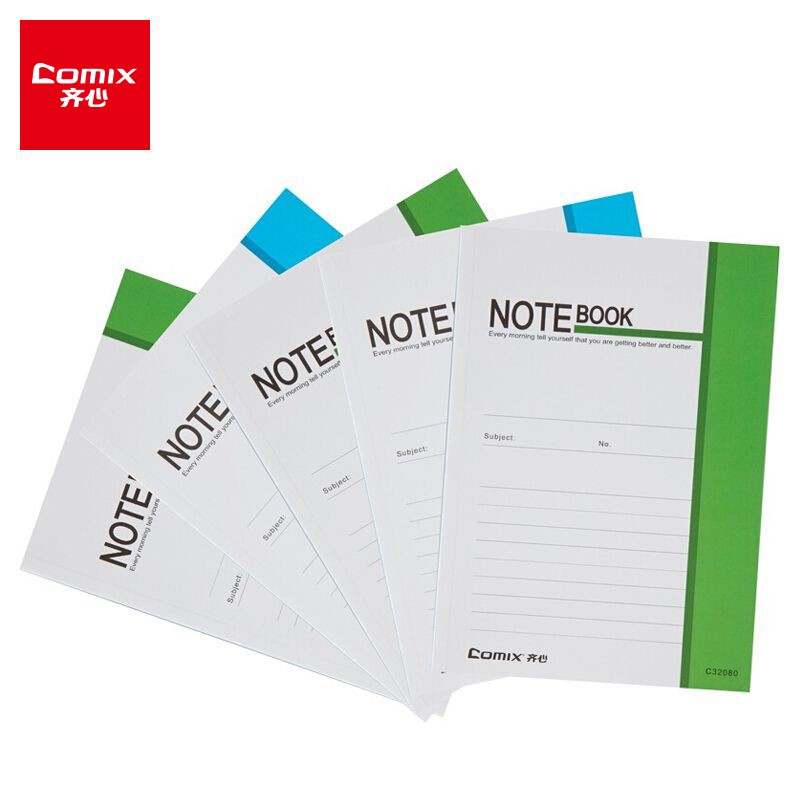 笔记本 齐心/COMIX C32080 胶钉式装订 软面抄 51-100页 1本 32K