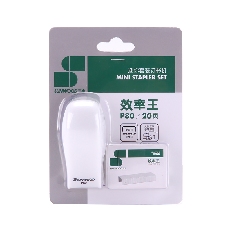 订书机 三木/SUNWOOD P80 手动 白色