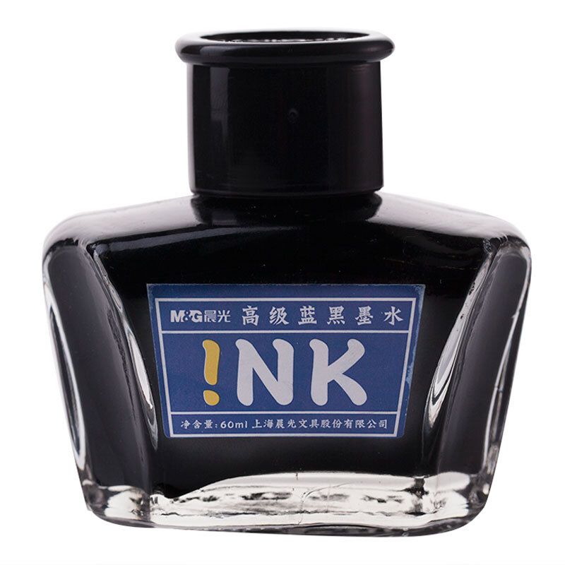 笔用墨水/补充液/墨囊 晨光/M&G  笔用墨水 钢笔 蓝色 60ml