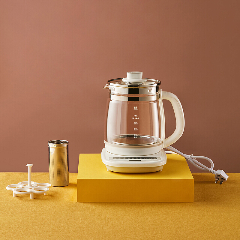 电水壶/电热水瓶 小熊/Bear YSH-C18Z2 白色 高硼硅玻璃 1.8L