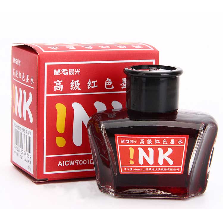 笔用墨水/补充液/墨囊 晨光/M&G  笔用墨水 钢笔 红色