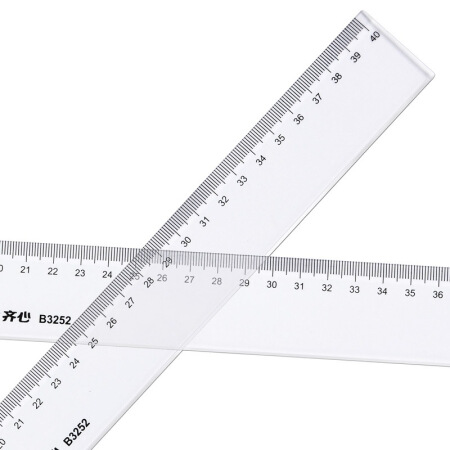 直尺 齐心/COMIX B3252 40 5 透明