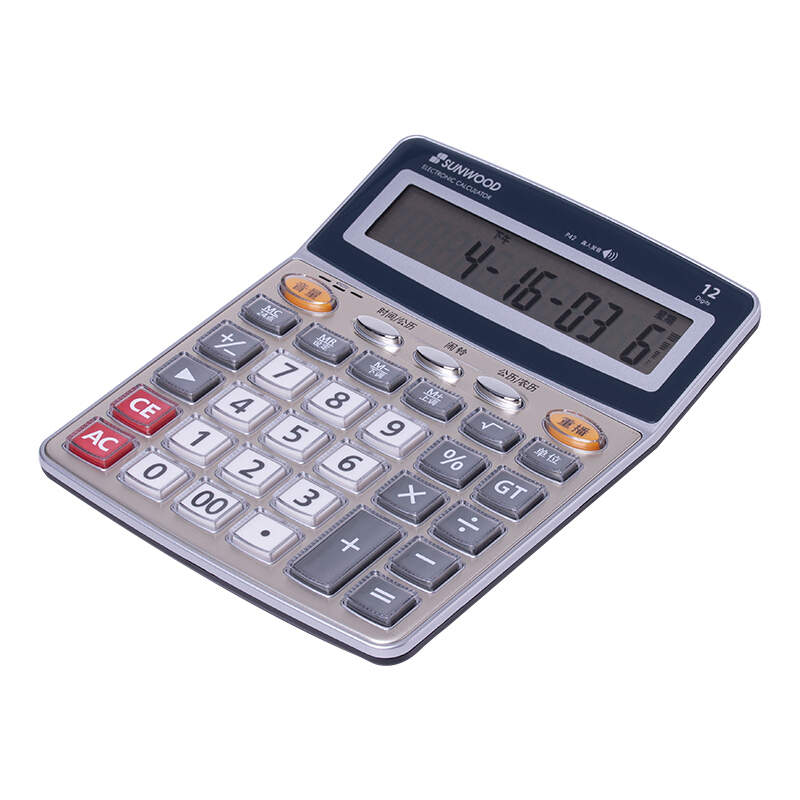 计算器 三木/SUNWOOD P42 台式机 7号电池 12位