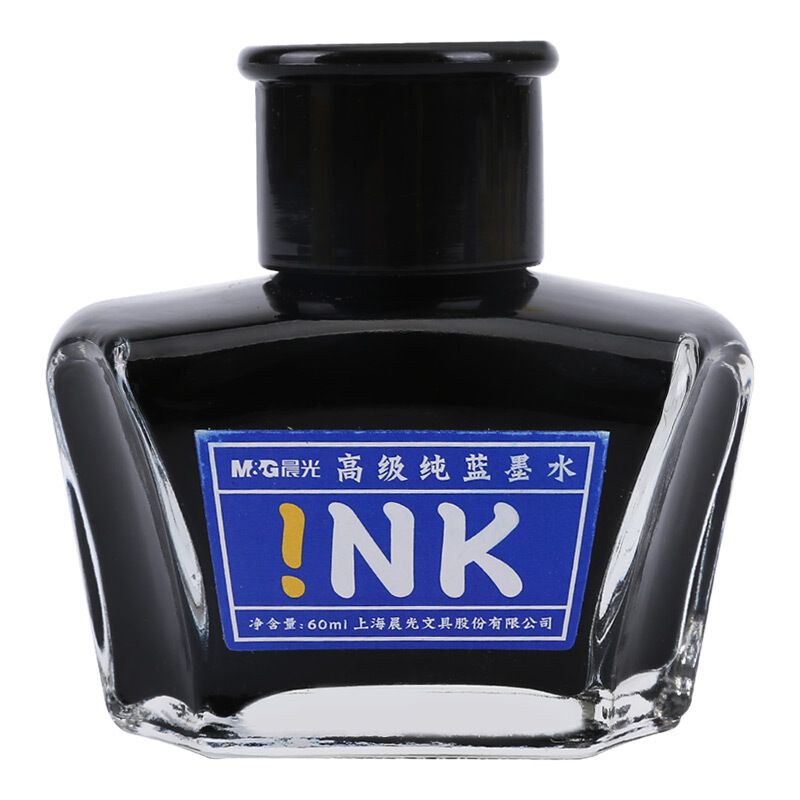 笔用墨水/补充液/墨囊 晨光/M&G  笔用墨水 钢笔 蓝色 60ml 1个