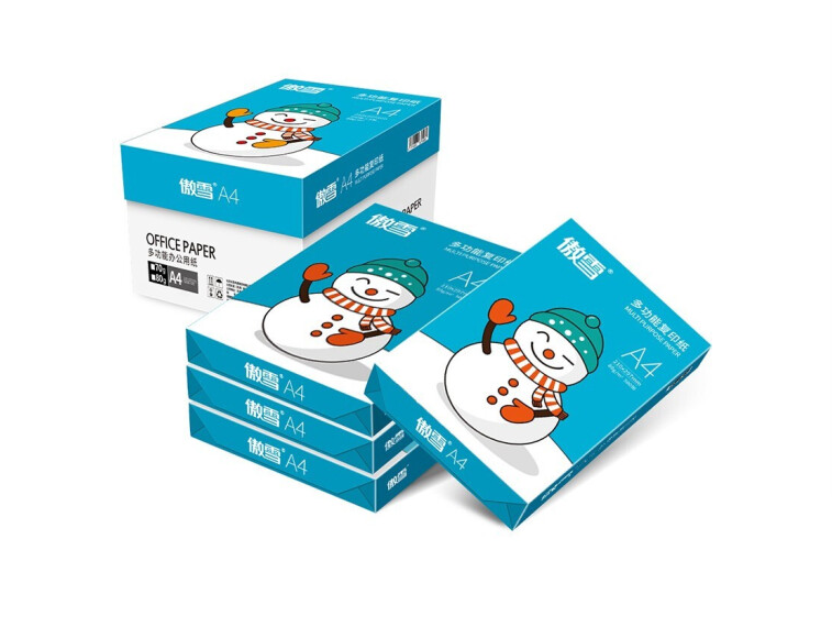 复印纸 傲雪  80g A4 500张/包 5包 白色