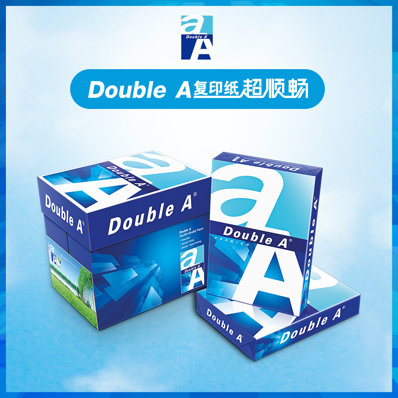 办公用纸 达伯埃/DoubleA  复印纸 A4 80g 500张/包 5包