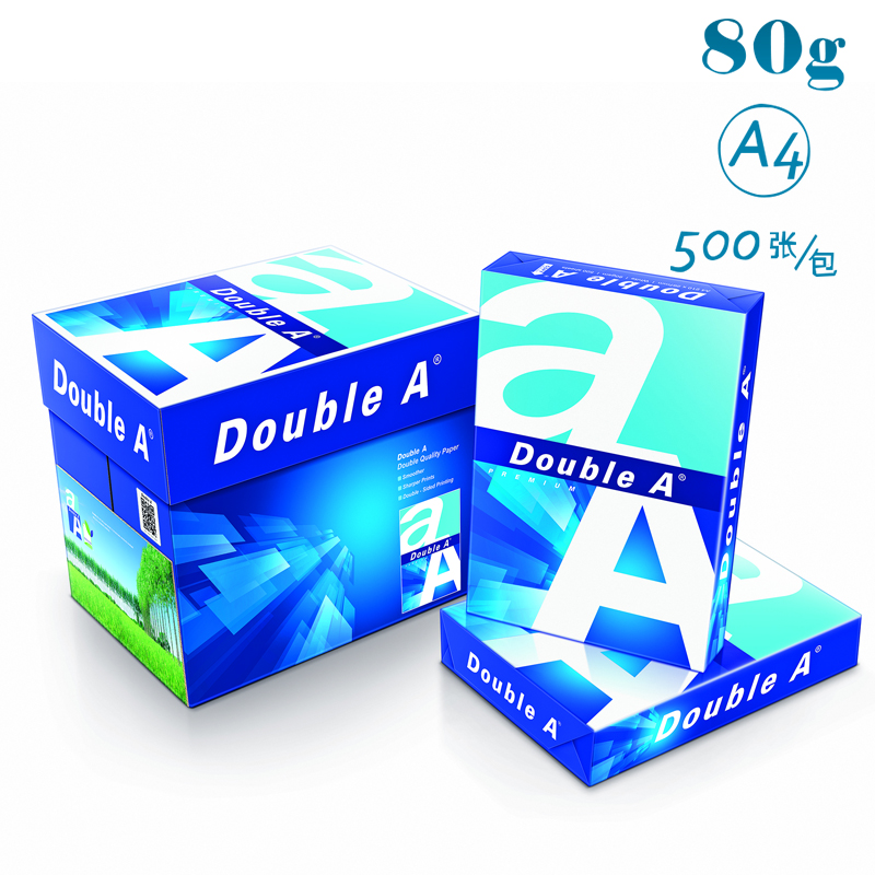 办公用纸 达伯埃/Double A  复印纸 A4 80g 500张/包 5包