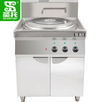 圣托（Shentop）单头50型电热煮面炉 酒店饭店保温电汤面炉 不锈钢节能煮面锅 DCF02