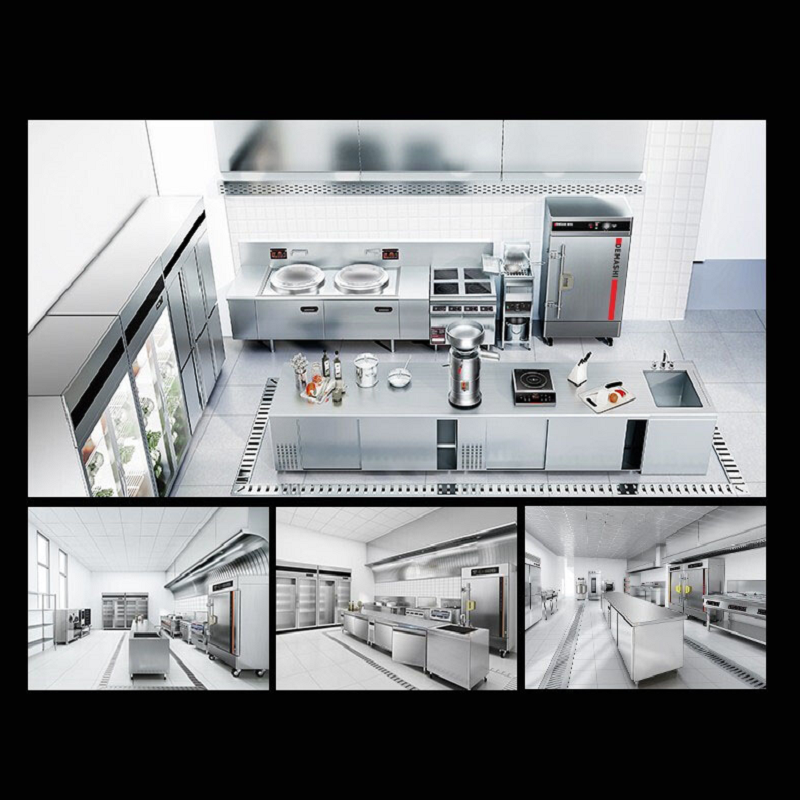 电磁炉 德玛仕/DEMASHI HW-DXC1520-01 落地式 触摸式 一体面板
 2个 不锈钢色