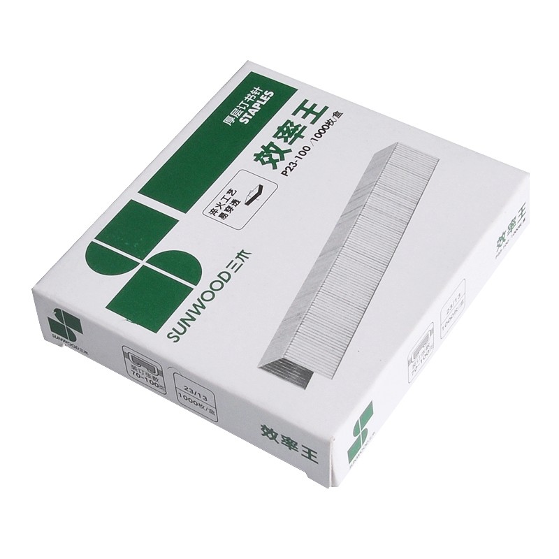 订书钉 三木/SUNWOOD P23-100 1000个 10盒