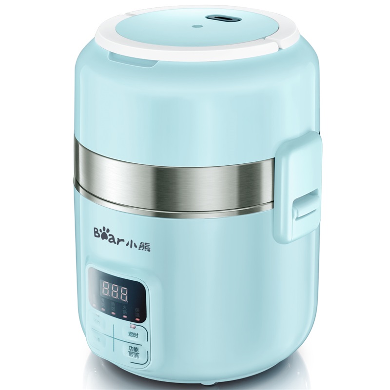 饭盒/保温桶/保温提锅 小熊/Bear DFH-B20J1 2层 0.5-1L 不锈钢 蓝色