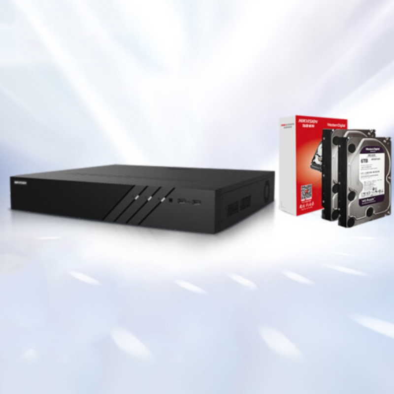 录像机 海康威视/HIKVISION DS-7916N-R4/16P  电源供电 601万以上 黑色
