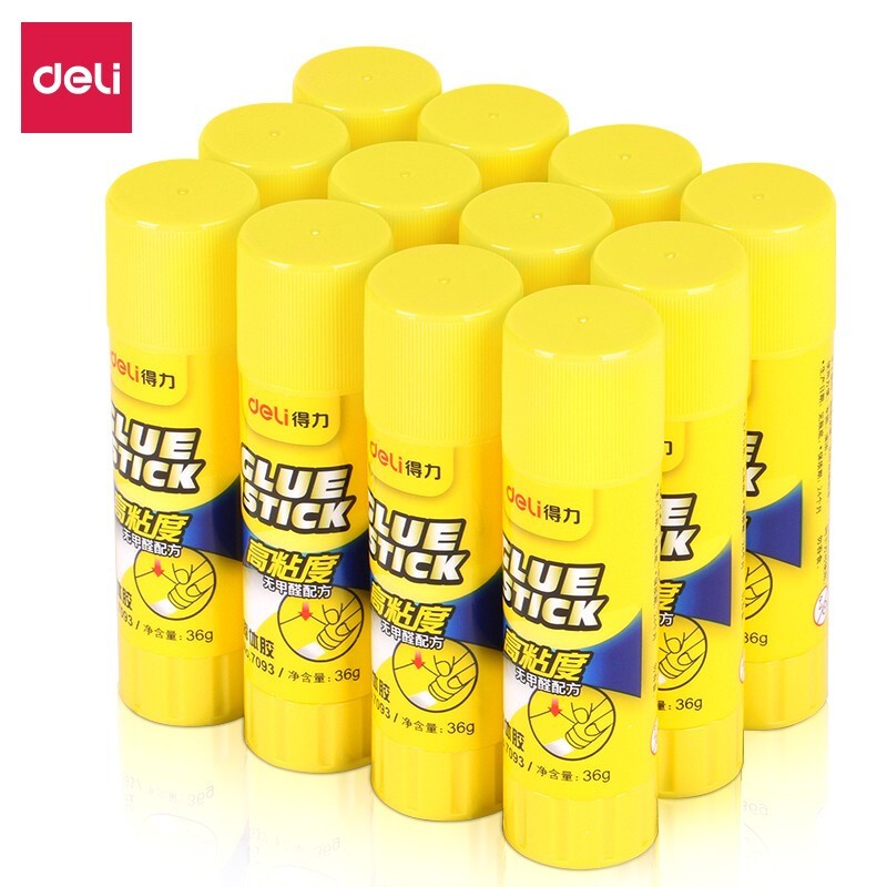 胶棒/固体胶/胶水 得力/deli 7093 胶棒 12个