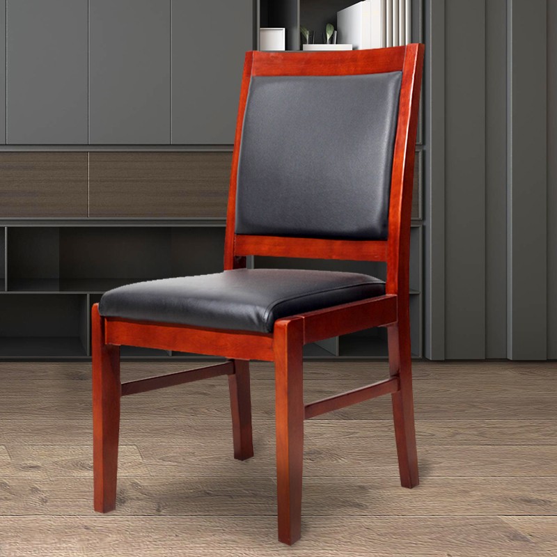 办公椅 中伟/ZHONGWEI  无扶手 皮质 胡桃色 125以下