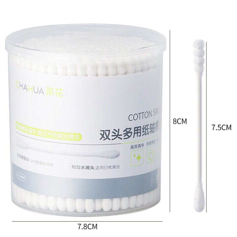 棉签/棉棒/棉包 茶花/CHAHUA 100027629566 双头 200 白色