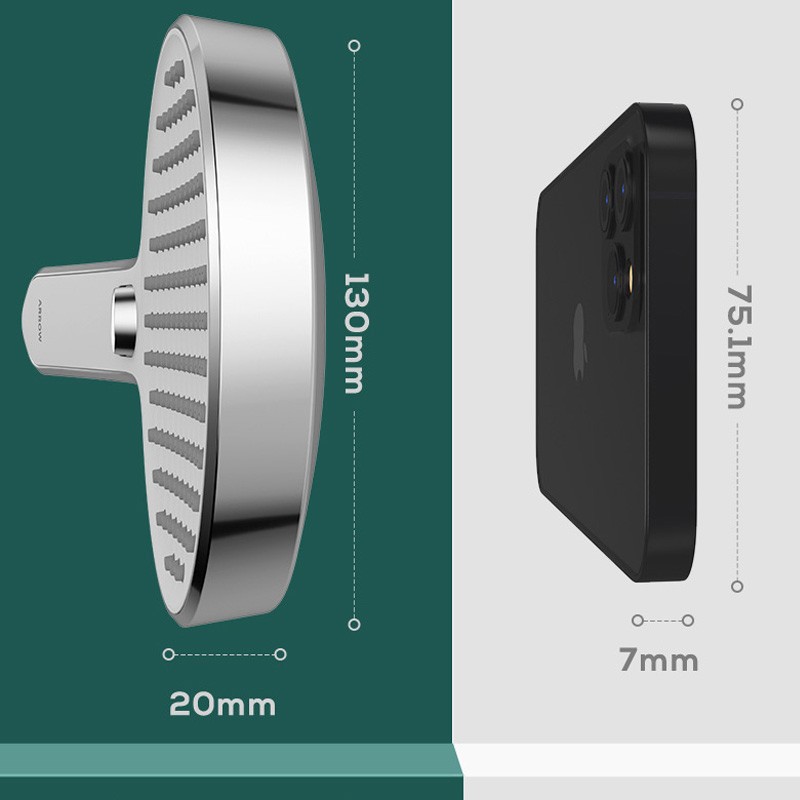花洒/淋蓬头 箭牌/ARROW AE58100CP 挂墙式 单把双控 圆形