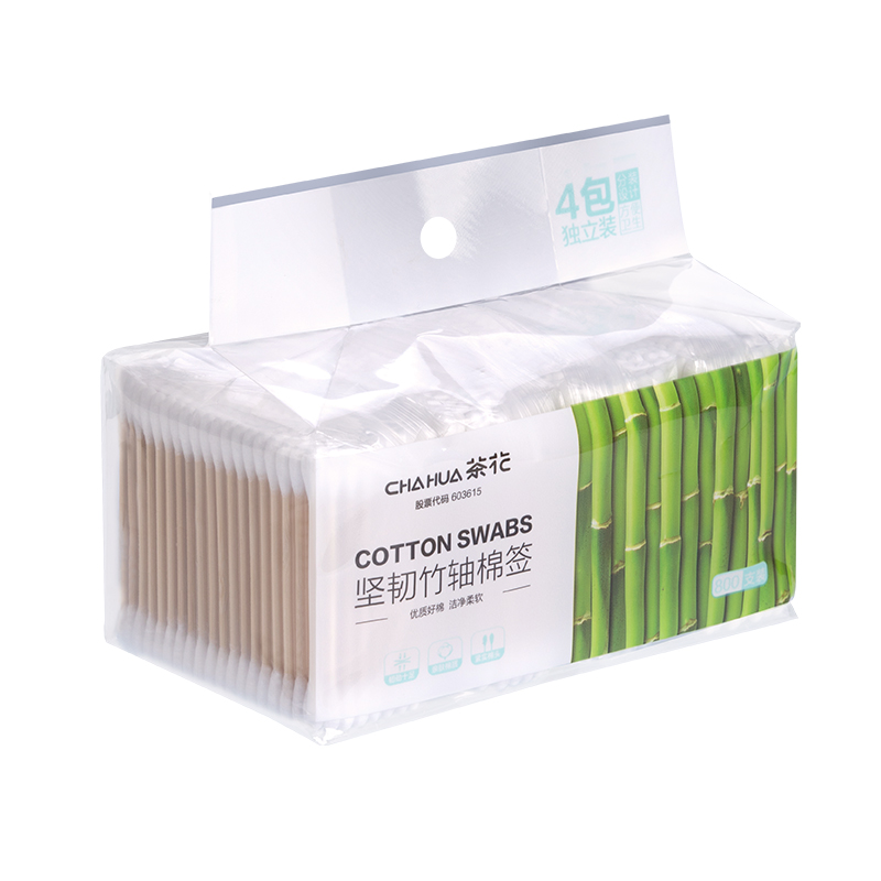 棉签/棉棒/棉包 茶花/CHAHUA 310001 双头 800 白色