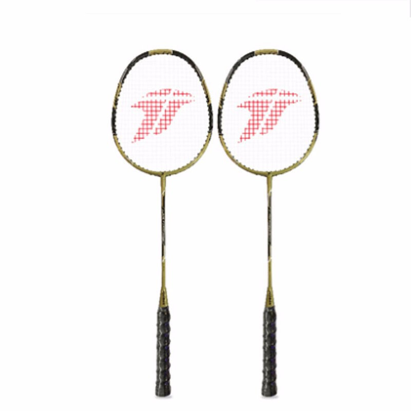 羽毛球拍 运动伙伴/MOTIONPARTNER HB337 双拍 适中 金色