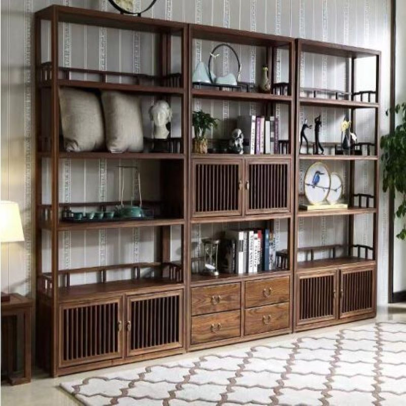 货架 中伟/ZHONGWEI SG-322 五层 实木 原木色