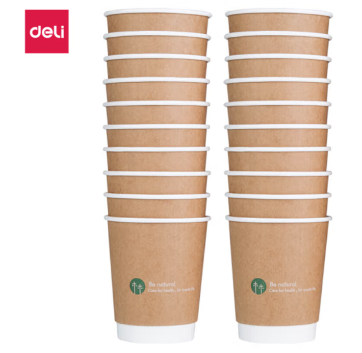 杯 得力/deli 19204 圆形 20 棕色