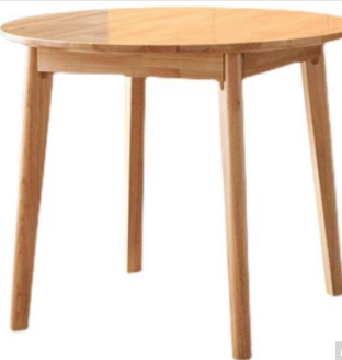 茶几 中伟/ZHONGWEI  实木 圆形 原木色