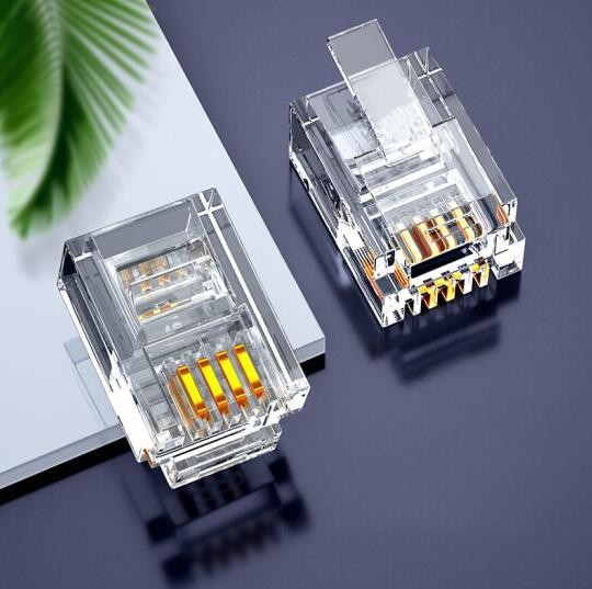 水晶头 山泽/SAMZHE XSJ-34100 RJ11 非屏蔽 常规pvc 100