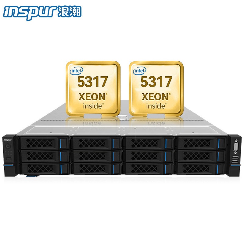 服务器/工作站 浪潮/INSPUR NF5280M6 机架式服务器 2U INTEL 至强金牌 3.0GHZ 24核 DDR4 256GB 3.84TB 54TB