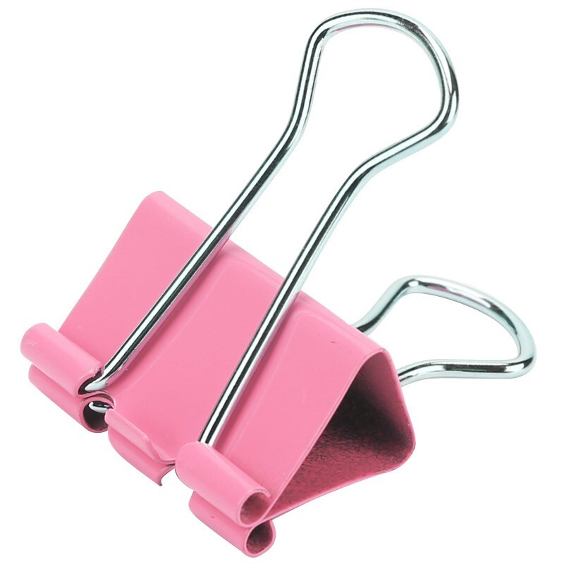 长尾夹/白钢夹/票夹 得力/deli 8554ES 25 彩色 48 1