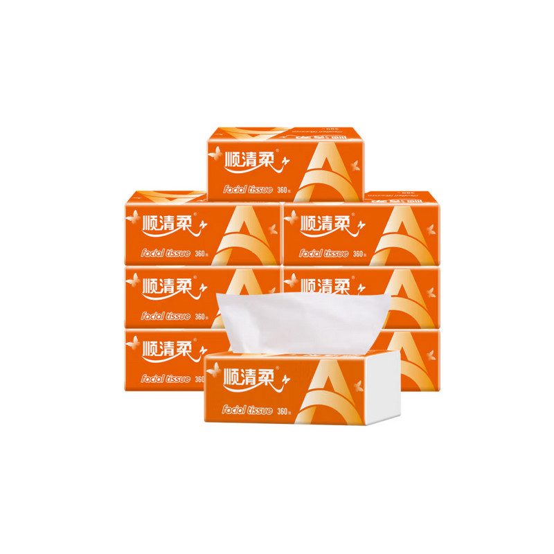 纸巾/湿巾 顺清柔  120 3层 71-120g 8包