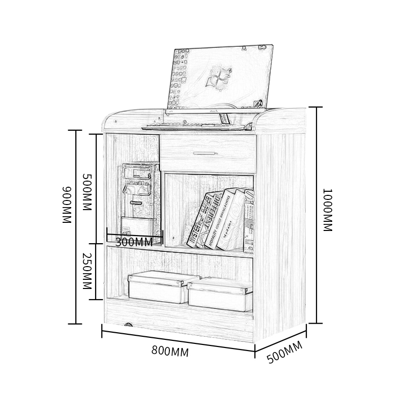 培训台 中伟/ZHONGWEI REWW - 3 不规则形 板式 棕色