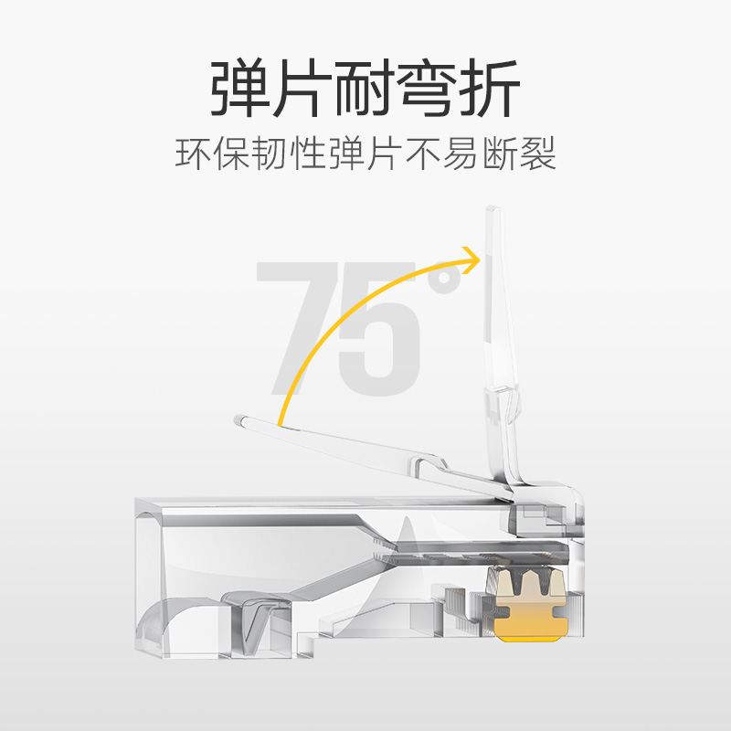 水晶头 绿联/UGREEN 50962 RJ45 非屏蔽 常规pvc