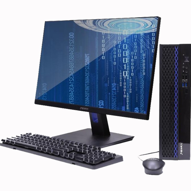 台式计算机 清华同方/THTF JF830-V050  TF2421 飞腾 D2000 8GB 1TB 256GB 独立显卡 1G 银河麒麟 V10 23.8英寸
