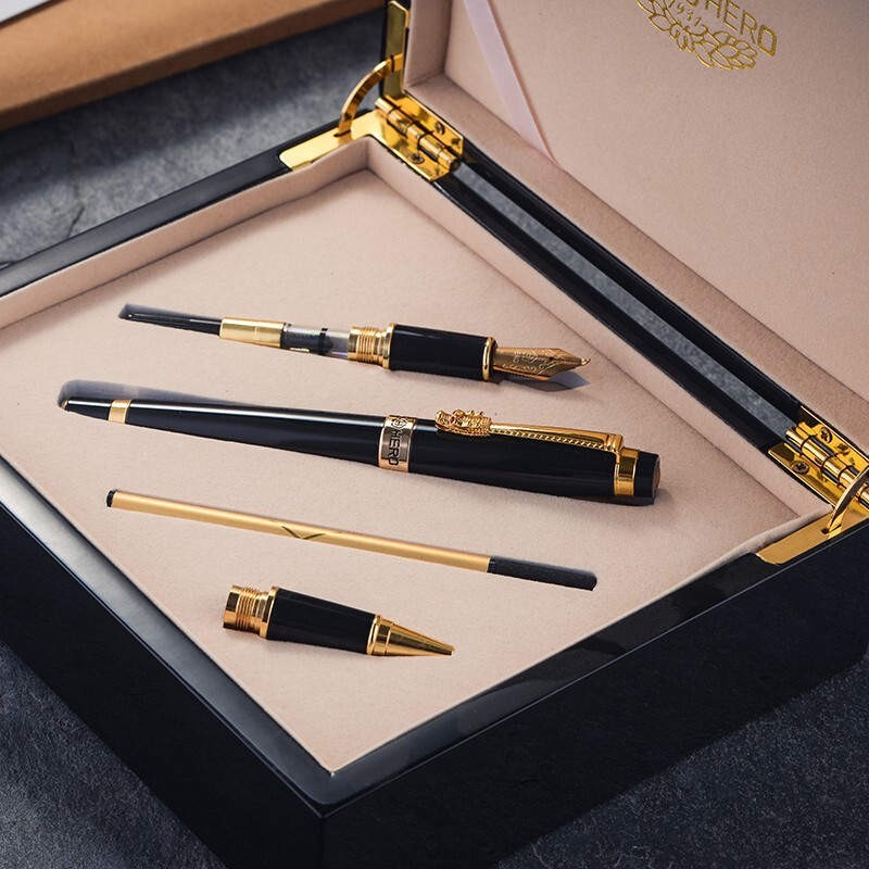 书写用笔类用具 英雄/HERO 1111 F尖 黑色 1支