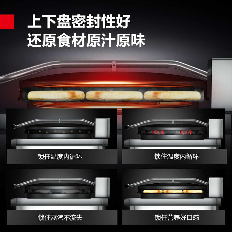 烧烤盘/烤饼机/电饼铛 德玛仕/DEMASHI YCD54-G 机械式 立式 一体式 圆盘