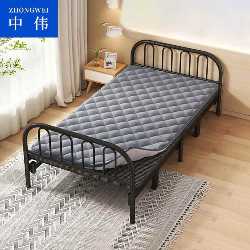 折叠床 中伟/ZHONGWEI ZDC-5-31511 铁质 黑色 单人 三折以上折叠