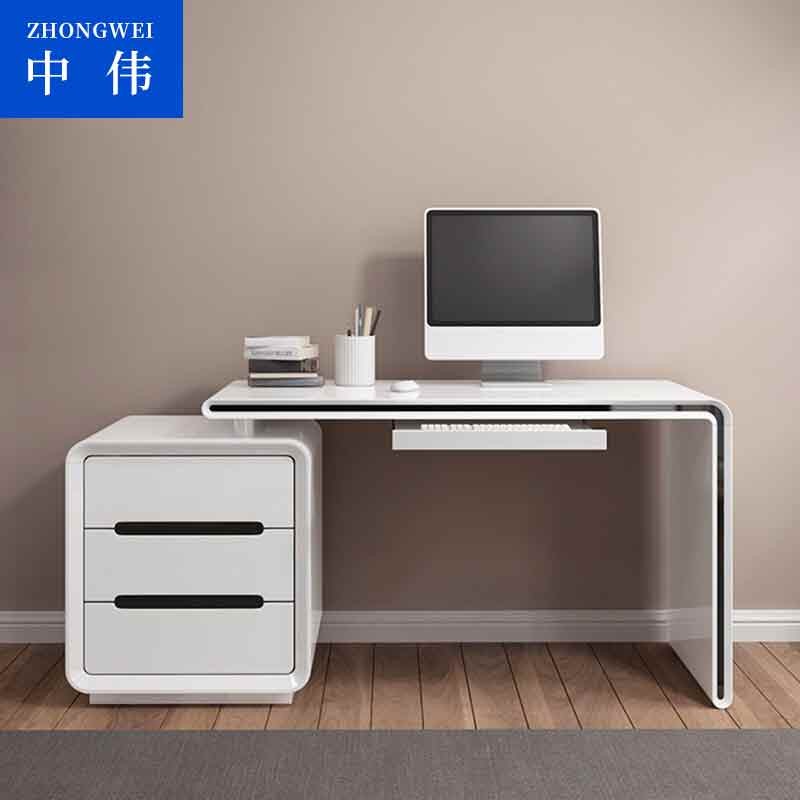 办公电脑桌 中伟/ZHONGWEI  白色
