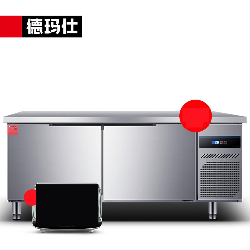 电冰箱 德玛仕/DEMASHI TDC-18A 对开门 401-500L 2级 机械控温 银色 风直冷