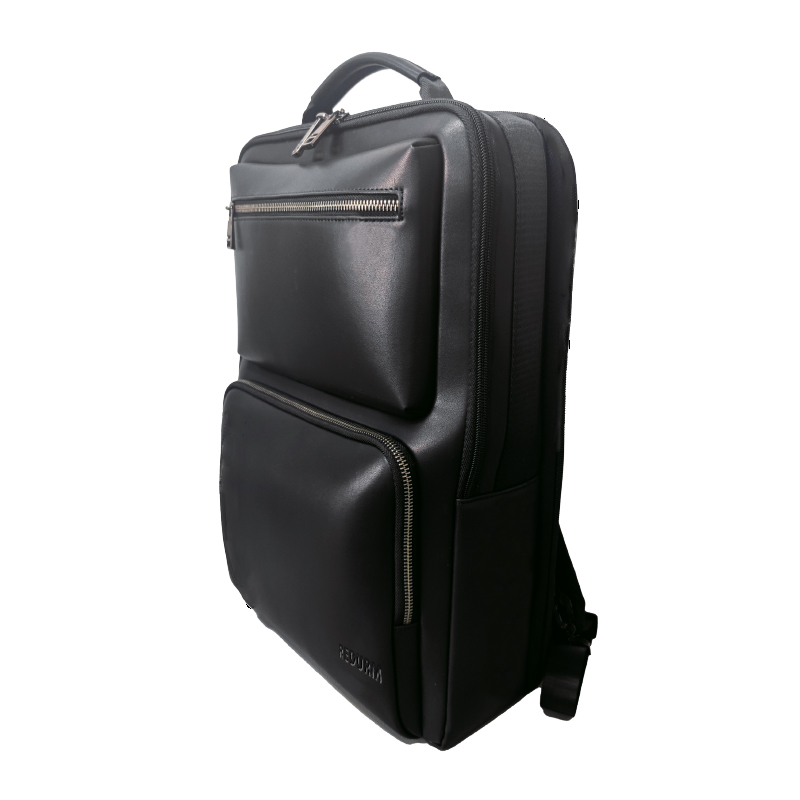 Redurm 新款双肩包男潮牌休闲大容量旅行包韩版男士背包商务电脑包大学生书包运动 黑色【男包RB2659】