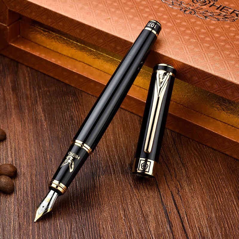 书写用笔类用具 英雄/HERO 1078 F尖 黑色 1支