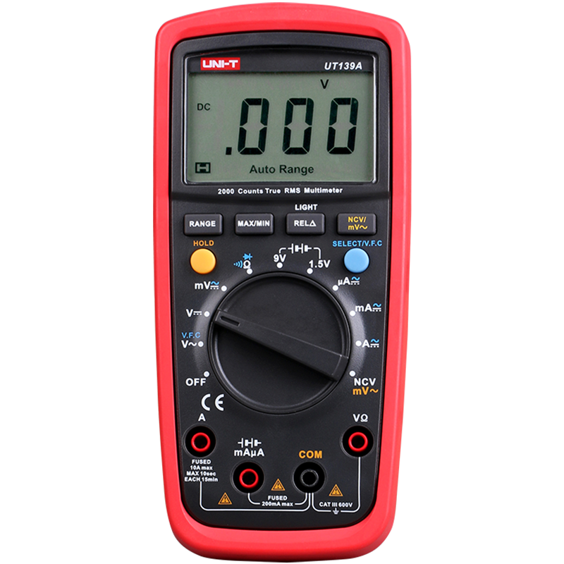 万用表 优利德/UNI-T UT139A 数字万用表 【显示位数】