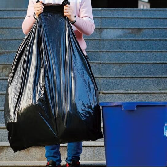 垃圾袋 茶花/CHAHUA 3208 易扎式 10只 黑色