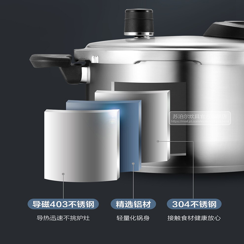 电饭煲/电压力锅 苏泊尔/SUPOR YW24S1 电压力锅 6L及以上 机械式 银色