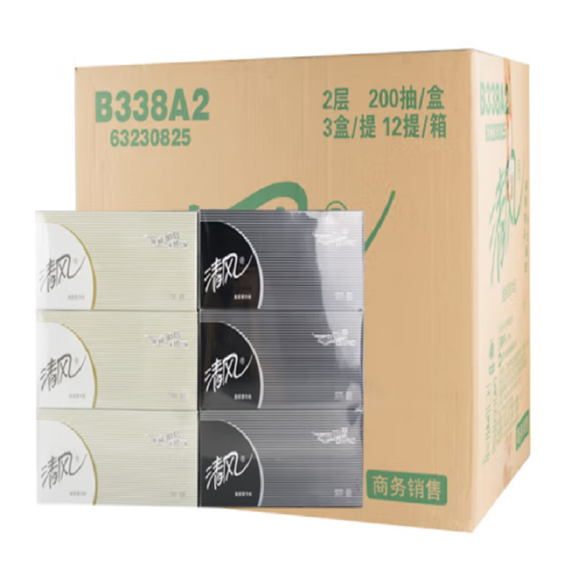 纸巾/湿巾 清风  200 2层 121-160g 36包