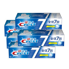 佳洁士牙膏全优7效防蛀抗酸锁钙牙膏 180g7效合1 清新口气 全面健康防护（共5支）