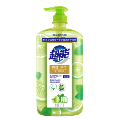超能 离子去油洗洁精1kg（柠檬护手）去油不残留 去除表面残余农药（新老包装随机发货）