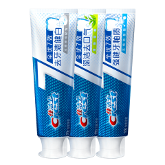 佳洁士全优7效牙膏120g*3清新口气美白去黄去牙渍含氟7效合1牙膏